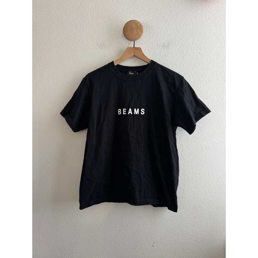 Beams Japan Black Logo Tshirt Mens Medium